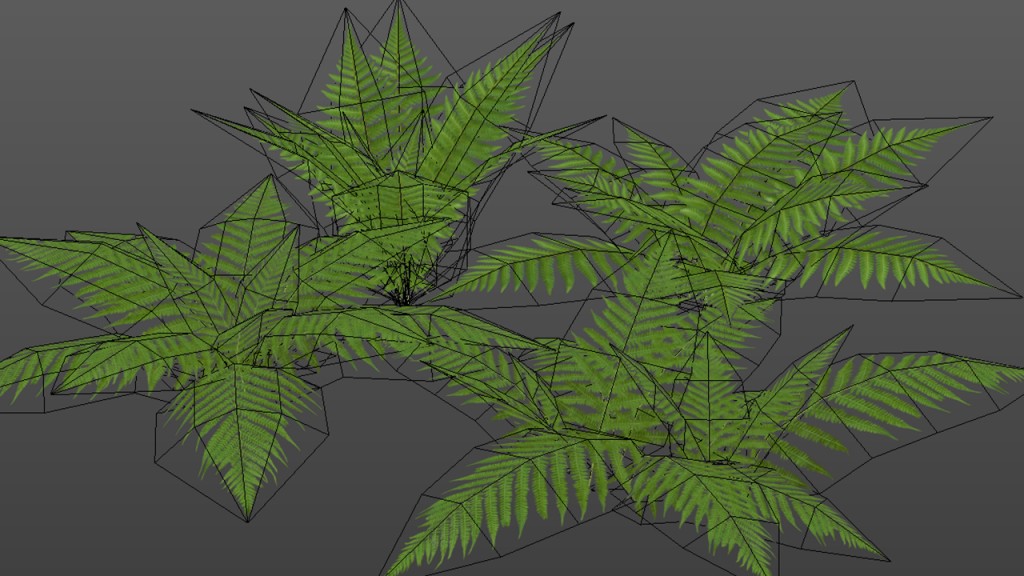 4 Fern Models (Low Poly + LoD) preview image 2